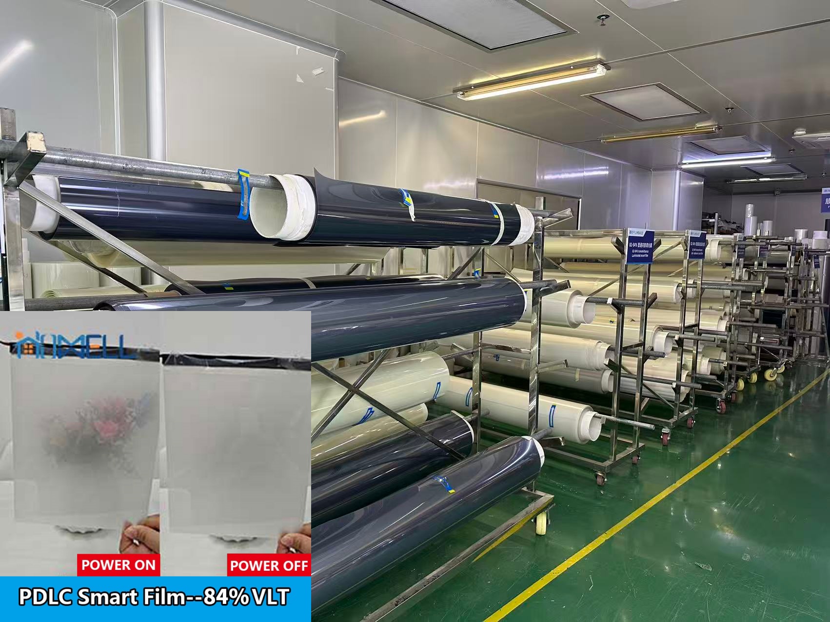 pdlc switchable glass film